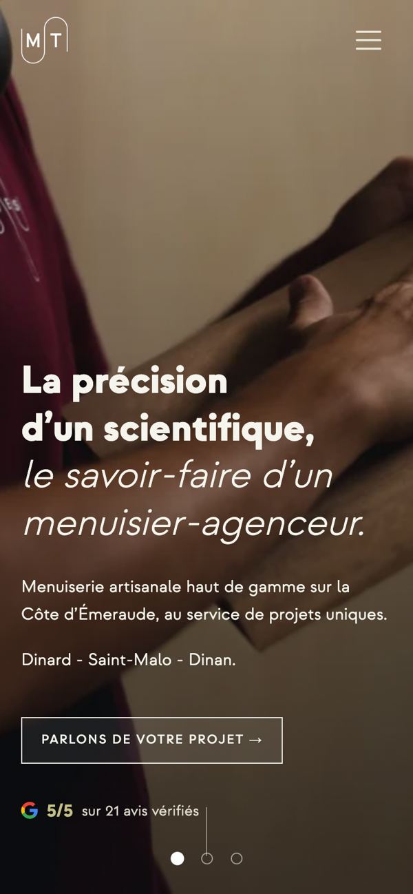 Site MT Univers, version mobile
