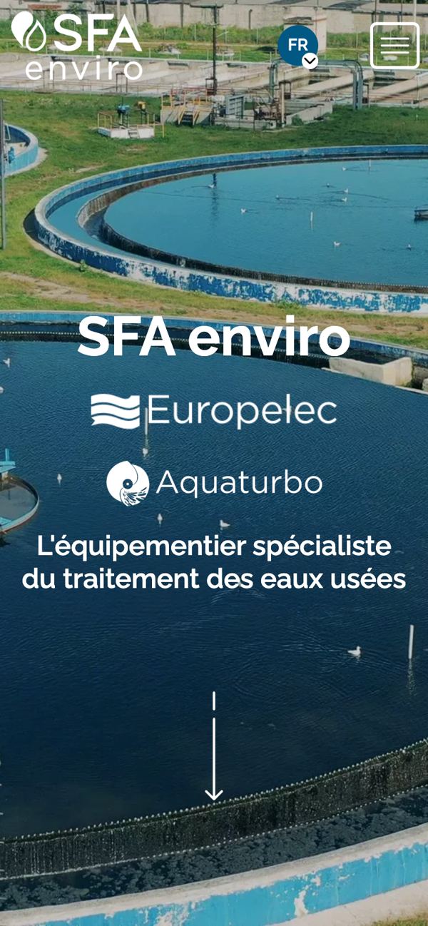 Site SFA enviro, version mobile